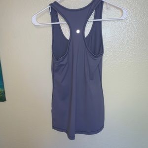 Purple workout shirt from 90 degree size  x small